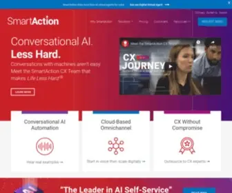 Smartaction.com(Virtual Agents for Call Center Automation) Screenshot