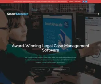 Smartadvocate.com(SmartAdvocate's legal case management tools create a fully integrated system) Screenshot