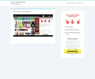 Smartaffiliateads.com(Put Ads On WordPress) Screenshot