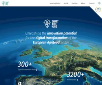 Smartagrihubs.eu(Homepage) Screenshot