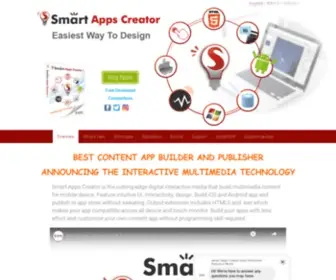 Smartappscreator.com(The easiest free app and Html5 design tool. Create app in minutes) Screenshot