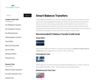Smartbalancetransfers.com(0% Balance Transfer Offers) Screenshot