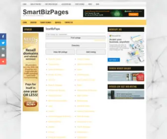 Smartbizpages.com(Global Business directory) Screenshot