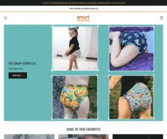 Smartbottoms.com(Smart Bottoms Organic Cloth Diapers and Baby Goods) Screenshot