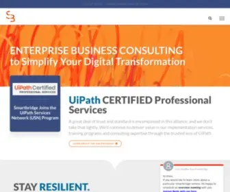 Smartbridge.com(Smartbridge simplifies digital transformation. Enterprise business consulting & innovation) Screenshot