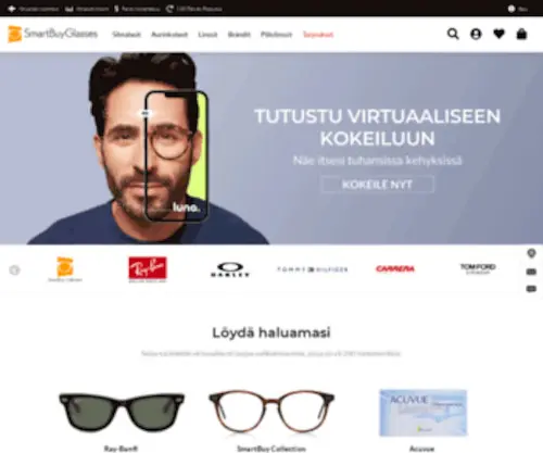 Smartbuyglasses.fi(Aurinkolasit & Silmälasit) Screenshot