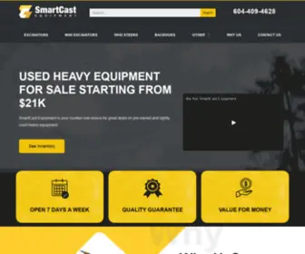 Smartcastequipment.com(Get great deals on lightly used heavy equipment) Screenshot