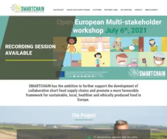 Smartchain-H2020.eu(Smart Solutions in Short Food Supply Chains) Screenshot