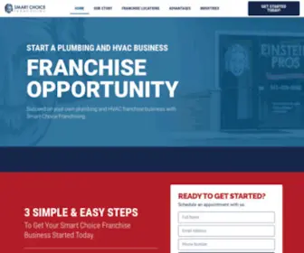 Smartchoicefranchising.com(Start A Plumbing and HVAC Business Today) Screenshot