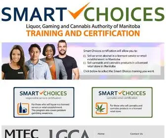 Smartchoicesmb.ca(Smart Choices replaces Serving It Safe program for Manitobans selling and serving alcohol) Screenshot