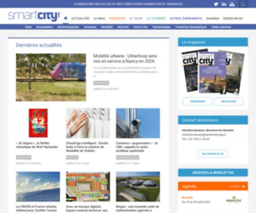 Smartcitymag.fr(Smart City Mag s’adresse à celles et ceux) Screenshot