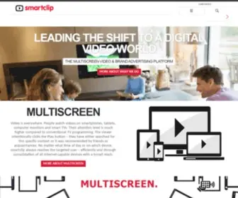 Smartclip.net(Leading the shift to a digital video world) Screenshot