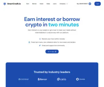 Smartcredit.io(Crypto Loans with Low Collateral Ratio) Screenshot