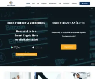 Smartcryptonote.com(Főoldal) Screenshot