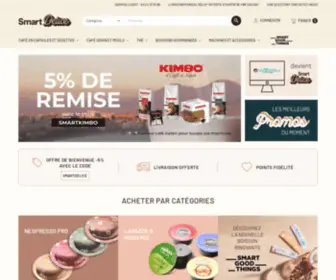 Smartdelice.com(Capsules et dosettes café des plus grandes marques et toutes nos compatibles Nespresso) Screenshot