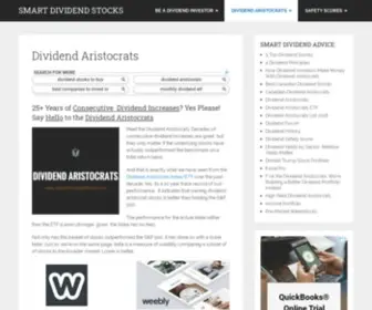 Smartdividendstocks.com(Dividend Aristocrats) Screenshot