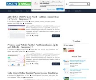 Smartearningsite.com(Smart Earning Site) Screenshot