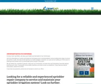 Smartearthsprinklers.com(Austin’s Trusted Sprinkler Repair Specialist. Installation and Irrigation Services) Screenshot