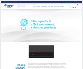 Smarteducation.es(Cursos de formación sanitaria en inglés) Screenshot