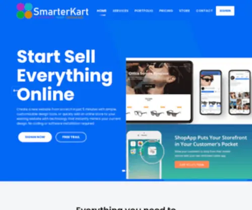 Smarterkart.com(Ecommerce Solutions & Online Shopping Cart System Singapore) Screenshot