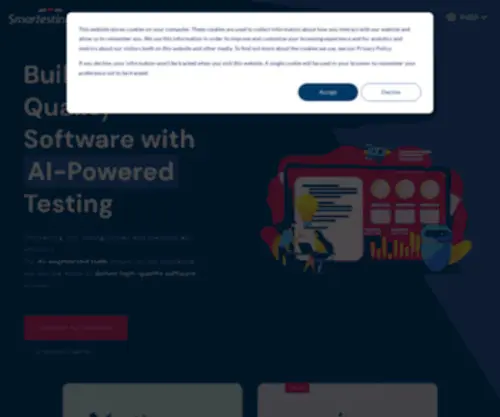 Smartesting.com(Test augmenté par l'IA) Screenshot