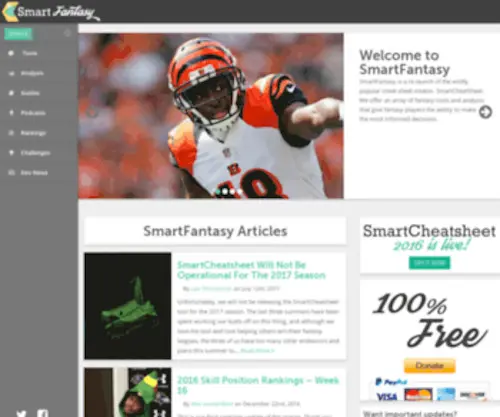 Smartfantasy.com(Smartfantasy) Screenshot