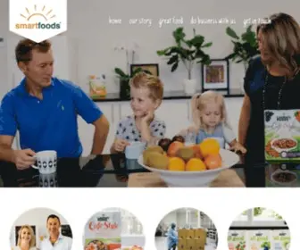 Smartfoods.co.nz(Smartfoods Cereal Manufacturer) Screenshot