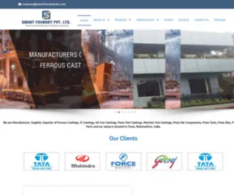 Smartfoundryindia.com(Ferrous Castings) Screenshot