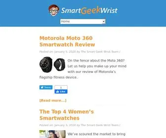 Smartgeekwrist.com(Want to find out which smart wristband) Screenshot