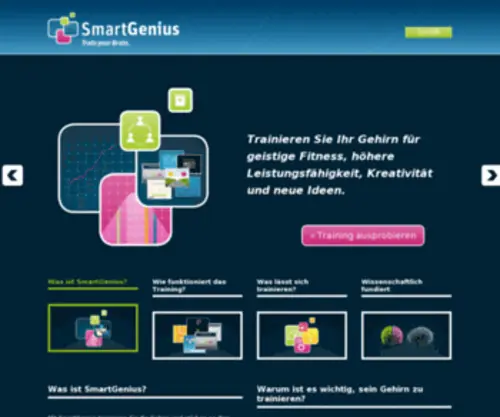 Smartgenius.com(Gehirnjogging & Gedächtnistraining) Screenshot