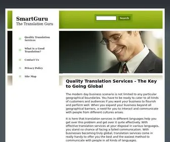 Smartguru.com(Quality Translation Services) Screenshot