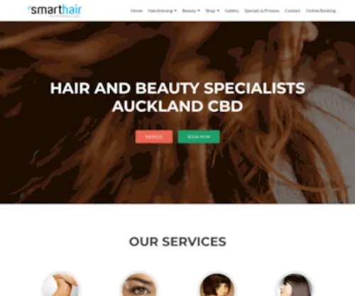 Smarthair.co.nz(WAXING AND PERMANENT HAIR STRAIGHTENING SPECIALIST IN AUCKLAND CITY) Screenshot