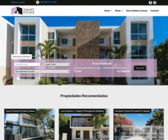 Smarthomebienesraices.com(Bienes Raices Cancun) Screenshot