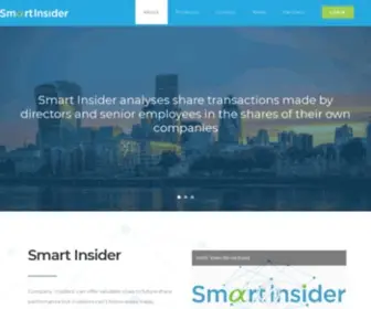 Smartinsider.com(We provide analysis &amp; data on insider trading &amp; stocks transactions) Screenshot