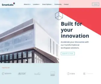Smartlabs.com(Lab Space for Life Sciences Boston) Screenshot