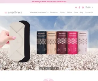 Smartlinerpads.com(Organic Washable Period Pads & Daily Liners) Screenshot