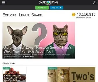 Smartlivingnetwork.com(Explore. Learn. Share. Life) Screenshot