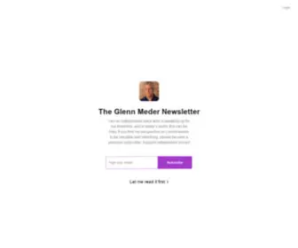 Smartlivingshopper.com(The Glenn Meder Newsletter) Screenshot