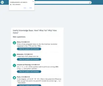 Smartlyusanswers.com(Answers to questions for students) Screenshot