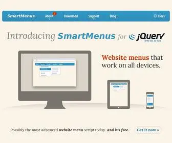 Smartmenus.org(SmartMenus jQuery Website Menu Plugin) Screenshot
