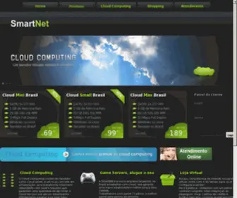 Smartnet.net.br(SmartNet Lojas Virtuais Cloud Server Hospedagem e Revenda de Hospedagem Game Servers Cloud para Games) Screenshot