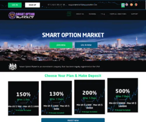 Smartoptionsmarket.com(Smart Option Market) Screenshot