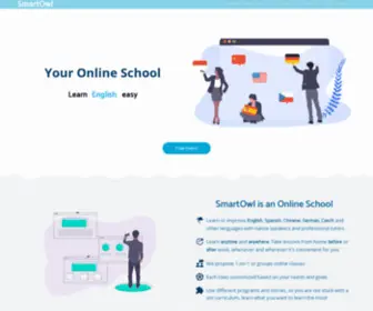 Smartowlcrew.com(Foreign Languages Online) Screenshot