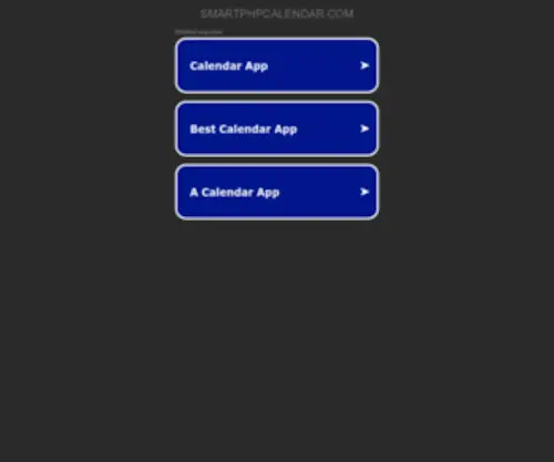Smartphpcalendar.com(Smart PHP Calendar) Screenshot