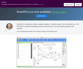 Smartpls.com(SmartPLS is a professional statistical software package) Screenshot