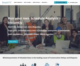 Smartpmtech.com(Construction Schedule Analysis Software) Screenshot