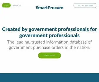 Smartprocure.us(The leading trusted information database of government purchase orders in the nation) Screenshot
