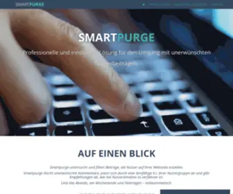 Smartpurge.de(Kommentarspam-Filter für unerwünschte Inhalte) Screenshot