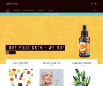 Smartrskin.com(Natural Quality Healthy Skin Care for Men and Women) Screenshot