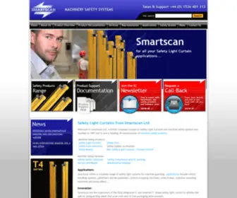 Smartscan.co.uk(Safety light curtains and safety light guard solutions) Screenshot
